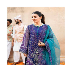 Belle nouvelle collection d'été pour femmes robes décontractées de style pakistanais indien bangladeshi robes longues shalwar qameez - Product Image 6