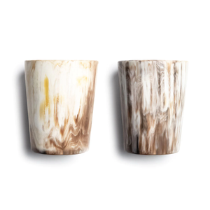 Verres en métal de gobelet de corne naturelle de buffle personnalisé de haute qualité pour le vin pour les fêtes - Product Image 1