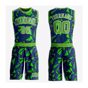Conjunto de uniforme de baloncesto y fútbol para hombre, transpirable, de secado rápido, logotipo personalizado, equipo de Jersey y pantalones cortos de equipo de alto rendimiento, servicio OEM - Product Image 1
