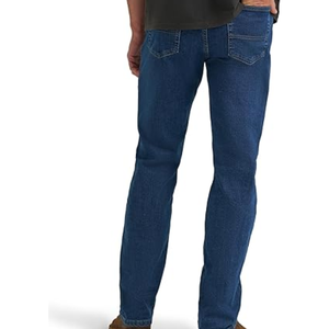Jeans pour homme coupe classique avec taille confortable et extensible – Pantalon en denim extensible pour un usage quotidien décontracté, durable et confortable toute la journée - Product Image 3