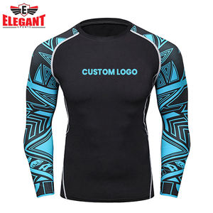 Protector de erupción de manga larga MMA impreso personalizado de alta calidad para hombres transpirable mejor Material Fight Wear - Product Image 4