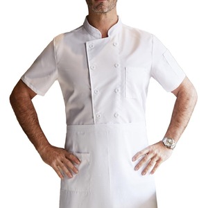 Unisex Custom Long Sleeve Chef Coat Polyester/Cotton Knitted Professional Kitchen Workwear Cooking Uniform for Restaurant & Bar - Product Image 5