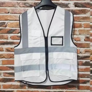 เสื้อกั๊กนิรภัยสำหรับผู้ชายในฤดูหนาวแบบบุสองชั้นพร้อมเทปสะท้อนแสงเสื้อกั๊กนิรภัยปรับแต่งโลโก้ได้ - Product Image 5