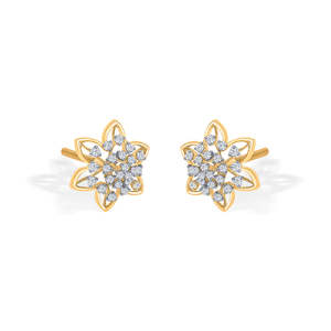 18K Gold Heart <b>Moissanite</b> & Pearl <b>Earrings</b> for Women Trendy Engagement Jewelry in Rose White or Yellow Gold - Product Image 4