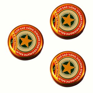 Bálsamo GOLDEN STAR, Recuerdo Cultural de Vietnam, Mezcla Aromática Local, Mentol Natural y Alcanfor, 10 Latas/Paquete - Product Image 4