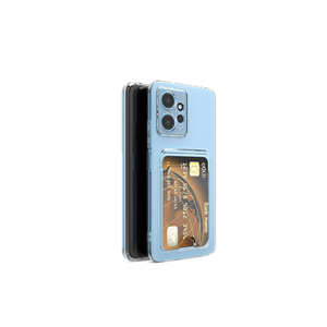Étui de protection pour carte en silicone transparent Netzy pour Xiaomi Redmi Note 12 5G Anti-empreintes digitales Antichoc Transparent Électroplaté - Product Image 3