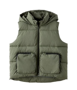 Haute qualité marque classique Couple hiver en plein air hommes réversible lavé Polyester rempli gilet corps plus chaud ras du cou bouffant - Product Image 2