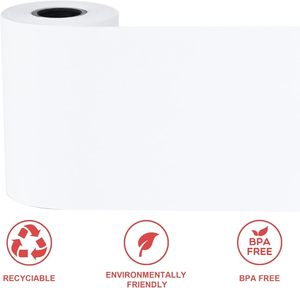 50 Rollos de Papel Térmico de una Sola Capa 80 x 80, Papel para Recibos de Caja Registradora, Papel para Impresora POS - Product Image 4