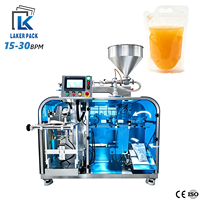 Automatische sinaasappelsap dranken vloeibare voorgemengde zakjes rotatie verpakkingsmachines lijnsystemen China machinesfabriek