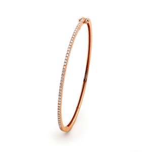 กำไลเพชรเพาะเลี้ยงคุณภาพสูง รับผลิตแบบ OEM ODM ทองคำแท้ 14K/18K/22K ทรงกลมเจียระไนแบบบริลเลียนท์ หรูหรา - Product Image 2