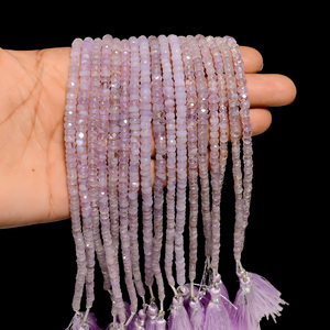 Cuentas de Scorolite, cuentas facetadas con forma de Rondelle de Scorolite Natural, cuentas de piedras preciosas de Scorolite, cuentas de Scorolite para la fabricación de joyas - Product Image 5