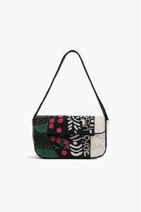 Abstract Wave Shoulder Bag Colorful Artisan Bead Purse Custom Women Fashion <b>Handbag</b> Wholesale Premium Gifting Holiday Collection - Product Image 5
