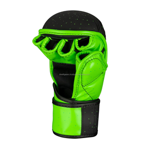 Gants de combat MMA Sanda unisexes en cuir PU avec fermeture auto-agrippante pour la lutte en cage, l'entraînement au sac de frappe et le sparring - Product Image 3