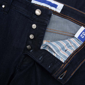 Usine personnalisé décontracté taille haute Jean jambe large hommes 14 -16 oz Jean japonais lisière Baggy Indigo Baggy Jean fabriqué au Pakistan - Product Image 4