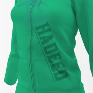 2025 OEM Service femmes portant des sweats à capuche à fermeture éclair complète décontracté chaud approprié logo régulier impression blanc sweats à capuche pour femmes - Product Image 5