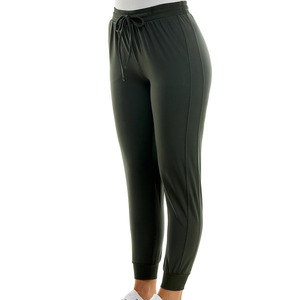 กางเกงวอร์มผ้าคอตตอน/โพลีเอสเตอร์สำหรับผู้หญิงมีกระเป๋ากางเกงด้านข้างมาใหม่โลโก้สไตล์เรียบ - Product Image 4