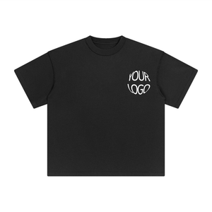 Mejor Material Hombres Camisetas 100% Algodón Cómodo Dropshoulder Diseño Precio razonable Servicio OEM Logotipo frontal Ajuste de gran tamaño - Product Image 3