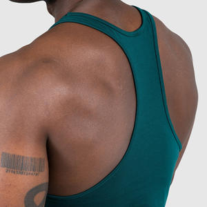 Débardeur Homme Sans Manches en Fibre de Bambou 100% Anti-Boulochage, Séchage Rapide, Évacuation de l'Humidité, Broderie 3D, Vente en Gros - Product Image 5