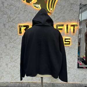 Sudadera con Capucha de Material de Buena Calidad, con Cierre, Estilo Desgastado, con Pedrería, Chaqueta con Cierre de Primera Calidad, Lavado Ácido, Sudadera de Forro Polar para Hombre, Estilo Urbano - Product Image 6