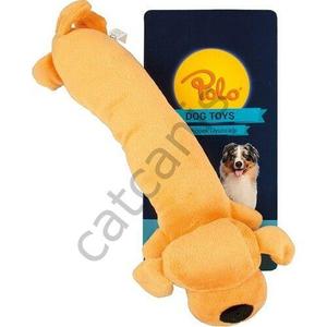 Polo peluche arancio salsiccia cane giocattolo 35 Cm
