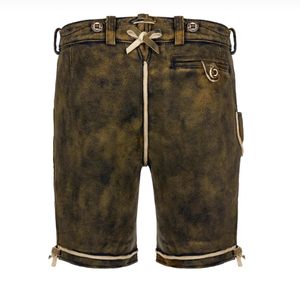 2025 nouveauté Style bavarois hommes haute qualité chèvre daim cuir Lederhosen Slim Fit séchage rapide-Octoberfest - Product Image 5