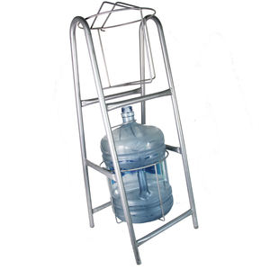 ODM funcional plegable de pie tipo de almacenamiento de agua/bebidas cocina diseñada uso doméstico doble portabotellas de acero Metal - Product Image 3