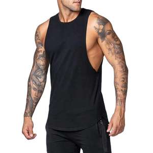 Haute qualité blanc hommes 100% coton débardeur séchage rapide gilet de gymnastique débardeur hommes Sport respirant en gros noir débardeur - Product Image 1