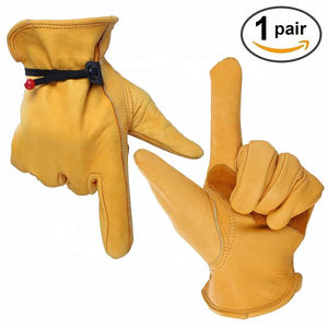 Gant d'équitation antidérapant Gants équestres en cuir de vachette avec poignées Gants de sécurité d'hiver de qualité pour les sports de course OEM - Product Image 4