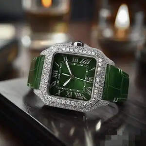 Reloj de Acero Inoxidable con Diamantes Mecánicos de Moissanita de Alta Calidad al por Mayor, Estilo Rapero, Joyería de Moda de Lujo - Product Image 3