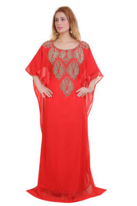 Modern Moroccan Islamic <b>Kaftan</b> <b>for</b> <b>Women</b> Long Floor-Length Beach Dress with Breathyable Long Sleeve ODM Supply - Product Image 1