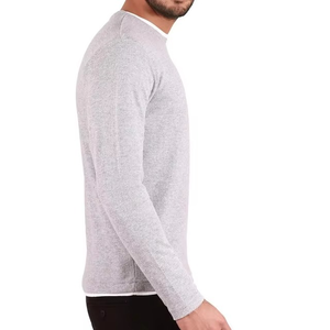 2025 vêtements de Sport confort plaine vêtements de Fitness imprimé confort surdimensionné hommes sweat basiques coton mélangé sweat-shirt - Product Image 4