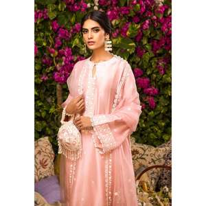 Camisa de Chifón Rosa Néctar y Dupatta para Primavera/Verano - Product Image 6