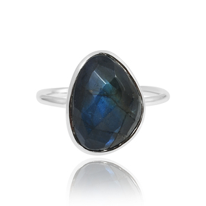 Joyería fina de forma irregular, anillo de piedras preciosas de ónix negro de Plata de Ley 925 para joyería de regalo - Product Image 6