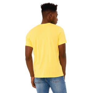 Airlume – T-Shirt à manches courtes 52% coton peigné et anneau, 48% Poly 32 simple 4.2 oz jaune foncé unisexe CVC - Product Image 3
