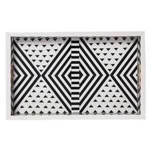 Cross Design Indian Bone Inlay Tray for Home Hotel Motel Serving Tray Decorative Handmade Cross Design Tray at Cheap Prices - Product Image 3