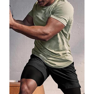 Pantalones cortos de verano para hombre, pantalones de entrenamiento, Fitness, correr, traje móvil, de doble capa tanque interior, absorbente de sudor, deportes, gimnasio, exterior, fresco - Product Image 3