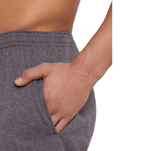 Pantalones cortos de gimnasia de algodón 100% al por mayor pantalones cortos de entrenamiento informales medios transpirables de felpa francesa deportivos de peso pesado para hombres sólidos - Product Image 4
