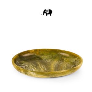 Plateau rond en résine effet marbre rose, plat décoratif, style sous-verre, pour bijoux, bougies, cosmétiques, collations, luxe - Product Image 6