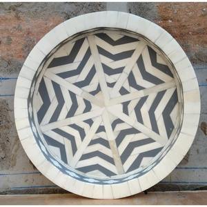 ถาดเสิร์ฟพร้อมแผงไม้อะคริลิคทำจากทองเหลืองและอะคริลิคสำหรับตกแต่งสไตล์โมเดิร์นโบราณพร้อมงานฝีมือมากมายในอินเดีย - Product Image 6