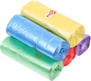 Bolsas de basura de plástico termoselladas con logotipo impreso personalizado al por mayor de Vietnam en rollo embalaje de eliminación de residuos domésticos de cocina - Product Image 5