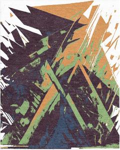 High Cut-Pile Hand Knotted Wool Persian Style Abstract Pattern One-of-a-Kind Area Rugs & Living Room Sets - Product Image 1