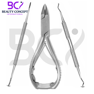 Nouveauté 2026 : Instruments professionnels de podologie en acier inoxydable, 3 pièces, pour ongles incarnés, avec lime à pieds et coupe-ongles à ouverture large - Product Image 2