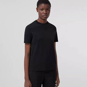 เสื้อยืดครอปของผู้หญิงเสื้อครอปแบบ100% ผ้าคอตตอนยืดได้2023ดีไซน์ล่าสุด - Product Image 4