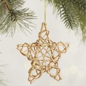 Top Selected Natural Rattan Star <b>Ornament</b> Decorative Christmas Tree Great Gift Handcrafted Handmade From Viet Nam - Product Image 1