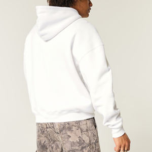 Top vente article basics sweats à capuche pour hommes 100% coton surdimensionné logo imprimé personnalisé respirant coupe ample couleur unie capuche pour hommes - Product Image 3