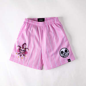 กางเกงขาสั้นเล่นบาสเก็ตบอลสำหรับผู้ชายกางเกงขาสั้นอะนิเมะตาข่ายระบายอากาศกางเกงขาสั้นสำหรับผู้ชายขนาดสหรัฐอเมริกาโลโก้ออกแบบได้ตามต้องการสำหรับฤดูร้อน - Product Image 2