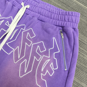 Pantalones Cortos de Algodón 100% Personalizados, Estilo Vintage Unisex, de Cintura Alta, Lavado Ácido, Desgastados, Efecto Descolorido por el Sol, Estilo Urbano, Ecológicos y de Secado Rápido - Product Image 4