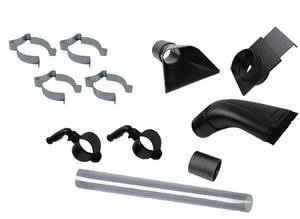 Kit de collecteur de poussière manuel à haute efficacité de 11 pièces avec rotule et tube transparent - Ensemble complet pour atelier - Product Image 2