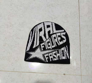Gorro de punto de talla grande con diseño personalizado, precio mayorista, logo estampado por transferencia térmica, letras de hip hop, tejido de invierno 100% acrílico común - Product Image 3