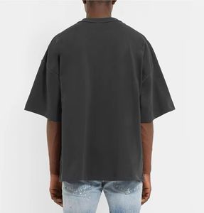 Verano personalizado Hip Hop Streetwear Vintage de gran tamaño Stone Acid Wash camiseta Heavyweight Premium algodón camiseta para hombres - Product Image 3